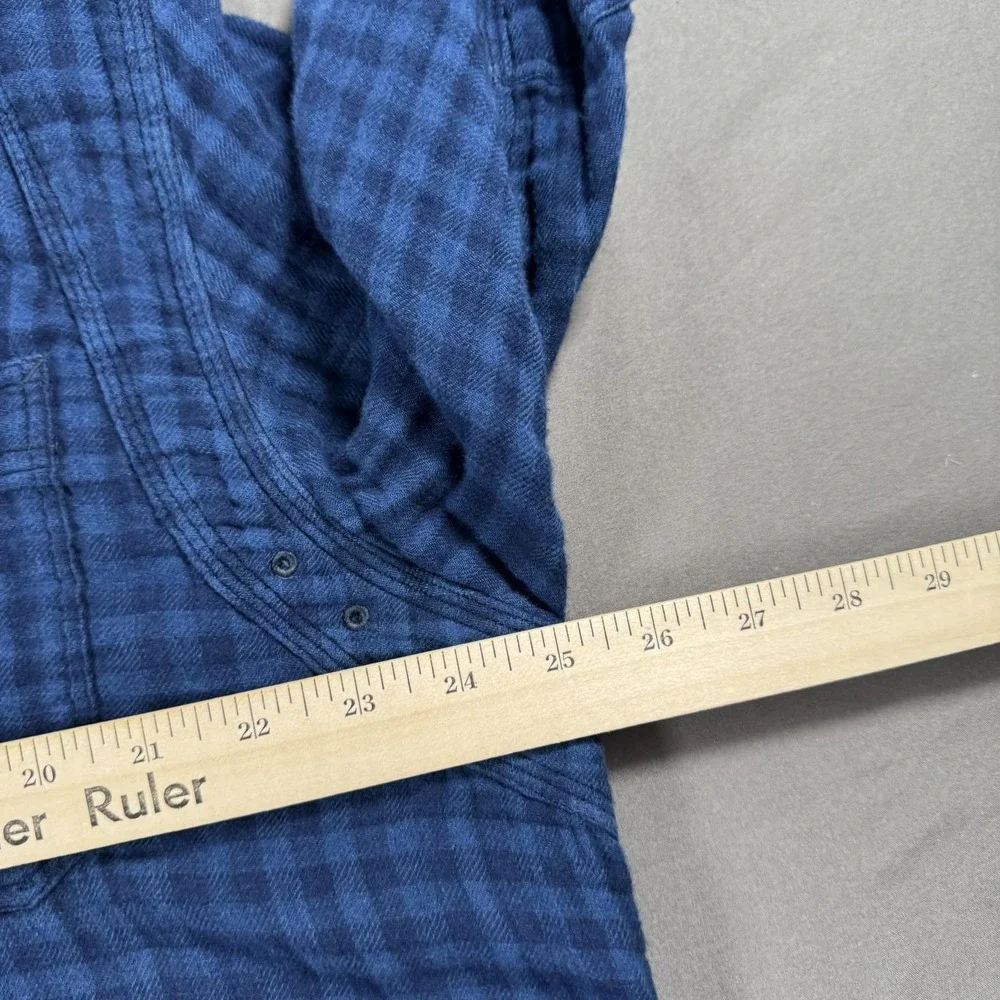 Polo Ralph Lauren Indigo Shipyard Shirt Mens XL Blue Check Button Up Long Sleeve
